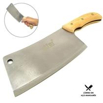 Cutelo Tipo Artesanal Aço Manganês 5,5 Mm Full Tang 8 Pol