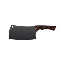 Cutelo Tramontina Churrasco Black com Lâmina de Aço Inox Escurecido 7"