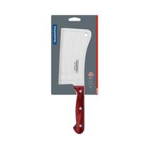 Cutelo Tramontina Inox 6" C/ Cabo de Madeira Polywood Vermelho