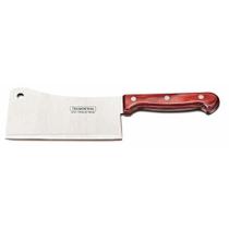 Cutelo Tramontina Polywood Com Lâmina Em Aço Inox E Cabo De Madeira Vermelho 6" Tramontina Cutelo Tramontina Polywood Com Lâmina Em Aço Inox E Cabo De Madeira Vermelho 6" Tramontina