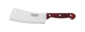 Cutelo Tramontina Polywood com Lâmina em Aço Inox e Cabo de Madeira Vermelho 6"