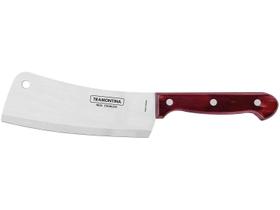 Cutelo Tramontina Polywood Lamina Inox e Madeira Vermelho 6"