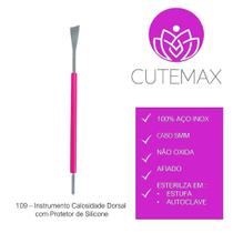 CUTEMAX - Bisturi Calosidade Dorsal em Aço Inox C/ Silicone - Profissional Podologia Manicure - 109 CUTEMAX - Bisturi Calosidade Dorsal em Aço Inox C/ Silicone - Profissional Podologia Manicure - 109
