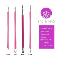 Cutemax Manicure 4 Peças Palito Espátula Mista Desencravador