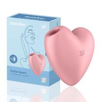 Cutie Heart Satisfyer Sugador de Clitóris com Vibração Formato Coração Air Pulse Original