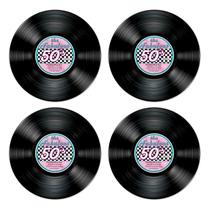 Cutouts Beistle Record 50's/Rock & Roll Party (pacote com 4)