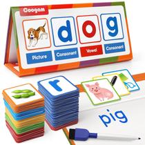 CVC Word Builder Coogam Magnetic Sight Word Games para crianças de 3 a 5 anos