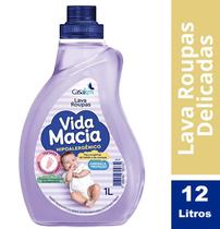 Cx 12 Lava Roupas Líquido Dermatológico Bebês & Criança 1 L