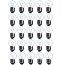 CX 25 Lâmpada Mini Bolinha Clara 7w Incandescente E-27 127v