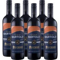 CX 6 Garrafas Vinho Tinto Seco Bordô de Mesa Vino Di Bartolo Serra Gaúcha 750ml