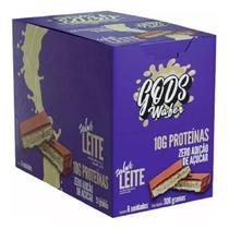 Cx 6un Gods Wafer Protein 51g Sabor Leitinho 10g Protein Canibal Inc