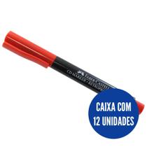 CX Caneta retroprojetor 1.0 vermelho c/12 Faber-Castell