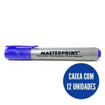 CX Pincel atômico recarregável azul c/12 Masterprint CX Pincel atômico recarregável azul c/12 Masterprint