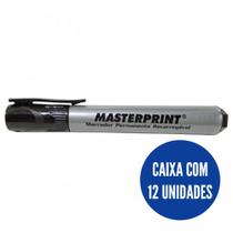CX Pincel atômico recarregável preto c/12 Masterprint