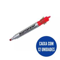 CX Pincel atômico recarregável vermelho c/12 Masterprint