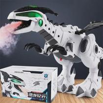 Cyber Dinossauro Solta Fumaça Movimento Som Luz Dragão Robo