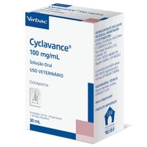 Cyclavance 100mg/ml 30ml Virbac Dermatite Atópica Em Cães Cyclavance 100mg/ml 30ml Virbac Dermatite Atópica Em Cães