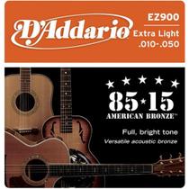 D'Addario - Encordoamento Bronze Wound 010 Para Violão EZ900 - D Addario