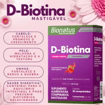 D-biotina comprimido mastigável - sabor melancia - Bionatu