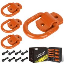 D Ring AUTOBOTS 1/2 Heavy Duty Bolt-On forjado de 12.000 libras (pacote 4)