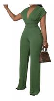 D1010-Macacão Feminino Longo Pantalona Evento Elegante Chique 581k