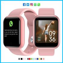 D20 Y68 Relógio Com foto Personalizada, Digital SmartWatch Feminino e Masculino Pulseira Removível - Smart-watch