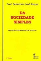 Da Sociedade Simples - 01Ed/11 - ICONE