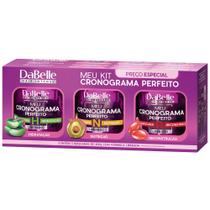 Dabelle Kit 3 Máscaras Meu Cronograma Tratamento Capilar Perfeito Hidratação Nutrição Reconstrução 400g - DaBelle Hair