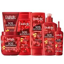 Dabelle Kit SOS Crescimento Fortalecimento Shampoo Condicionador + Máscara 400g + Finalizadores