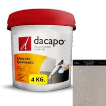 Dacapo Cimento Queimado para Piso Platina Suave 4Kg Dacapo Cimento Queimado para Piso Platina Suave 4Kg