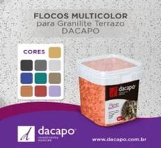 Dacapo Flocos Multicolor Ouro 200g