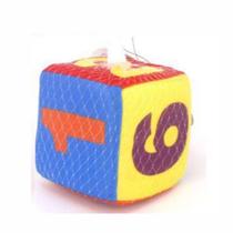 Dado - Brinquedo Bebê com Guizo- variação de letras e números