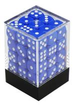 Dado Central D6 12mm36 Dados- Opaco Azul E Branco