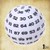 Dado D100 Branco - RPG