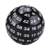 Dado D100 De Acrílico De 100 Lados Para Jogos De Tabuleiro, RPG, Aprendizagem De Matemática,