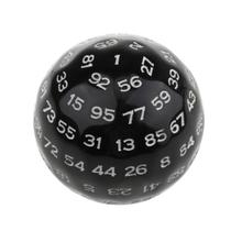 Dado D100 Preto - RPG