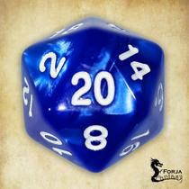 Dado D20 Marmorizado Avulso - RPG