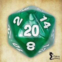 Dado D20 Marmorizado Avulso - RPG