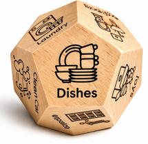 Dado de Tarefas DICE DOZEN com 12 Faces Jogo de Decisão para Limpeza Dado de Tarefas DICE DOZEN com 12 Faces Jogo de Decisão para Limpeza