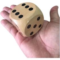 Dado Grande 5 Cm Madeira - Marcação Jogo De Dómino E Baralho Dado Grande 5 Cm Madeira - Marcação Jogo De Dómino E Baralho