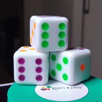 Dado Pedagógico Learn E Play Para Jogos E Educação Lúdica Cores Secundárias 20 mm, 30 mm e 40 mm Dado Pedagógico Learn E Play Para Jogos E Educação Lúdica Cores Secundárias 20 mm, 30 mm e 40 mm
