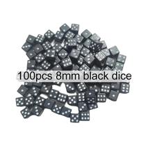 Dados Acrílicos Mini De 8mm Com 6 Lados, 100 Peças Para Jogos De Festa E Acessórios De Tabuleiro De