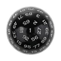 Dados De 100 Lados Em Acrílico Com Números De 1 a 100 Para Jogos De Tabuleiro E Festas De RPG