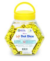 Dados de Aprendizagem Soft Dot Dice Set - 200 Unidades (3+ Anos)