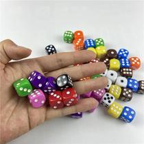 Dados De Bebida De Acrílico Branco De 16mm, 10 Peças, Hexaedro Para Jogos De RPG Em Família