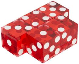 Dados de Cassino Trademark Poker 19mm - A Grade (Vermelho) - 10-DC19RED