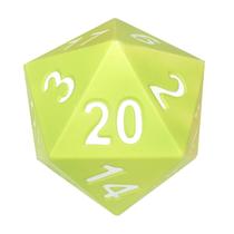 Dados de Espuma Gigantes KESS D20 de 20 Lados para RPG - Verde