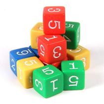 Dados de Plástico Coloridos Hand2Mind (1-6) - 12 Unidades - 3/4 Polegadas