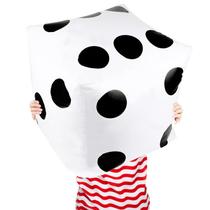Dados infláveis CCINEE Jumbo 50cm brancos e pretos, 1 unidade