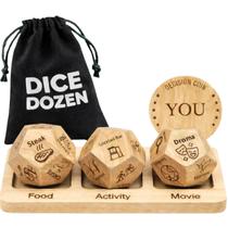 Dados para Noite de Encontro DICE DOZEN 3 em 1: Comida, Filme e Atividade Dados para Noite de Encontro DICE DOZEN 3 em 1: Comida, Filme e Atividade